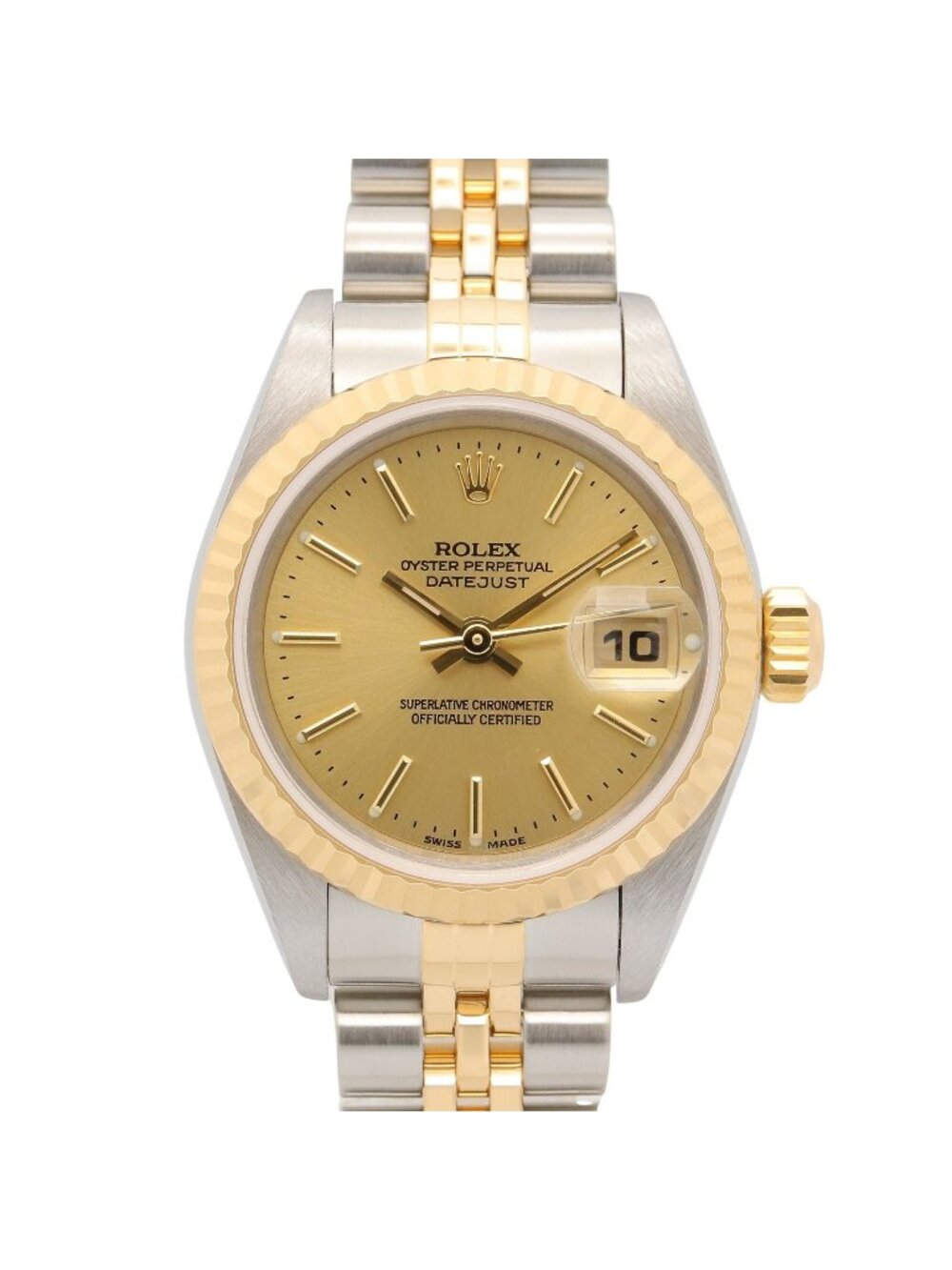 Rolex Datejust P Number CH BA 18k Stainless Steel